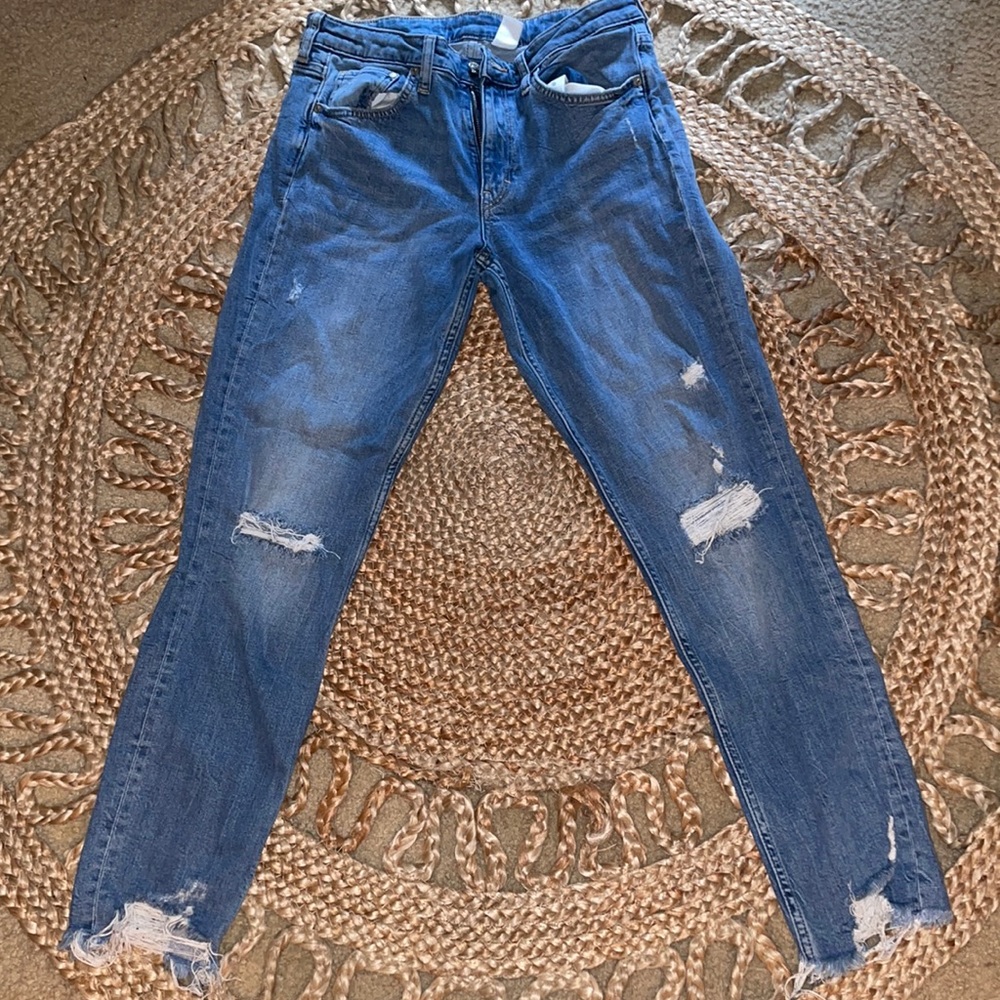 H&M Denim Brand “girlfriend fit regular waist” Jeans